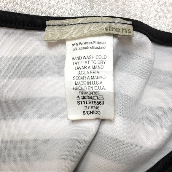 2 piece set - black and white striped crop top and midi skirt with mesh - small - Picture 5 of 16